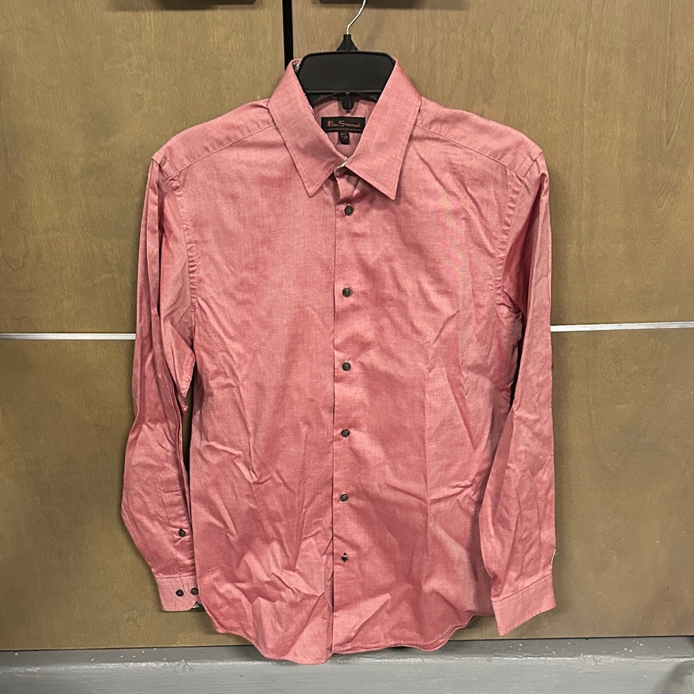 Ben Sherman Men's Red Dress Shirt